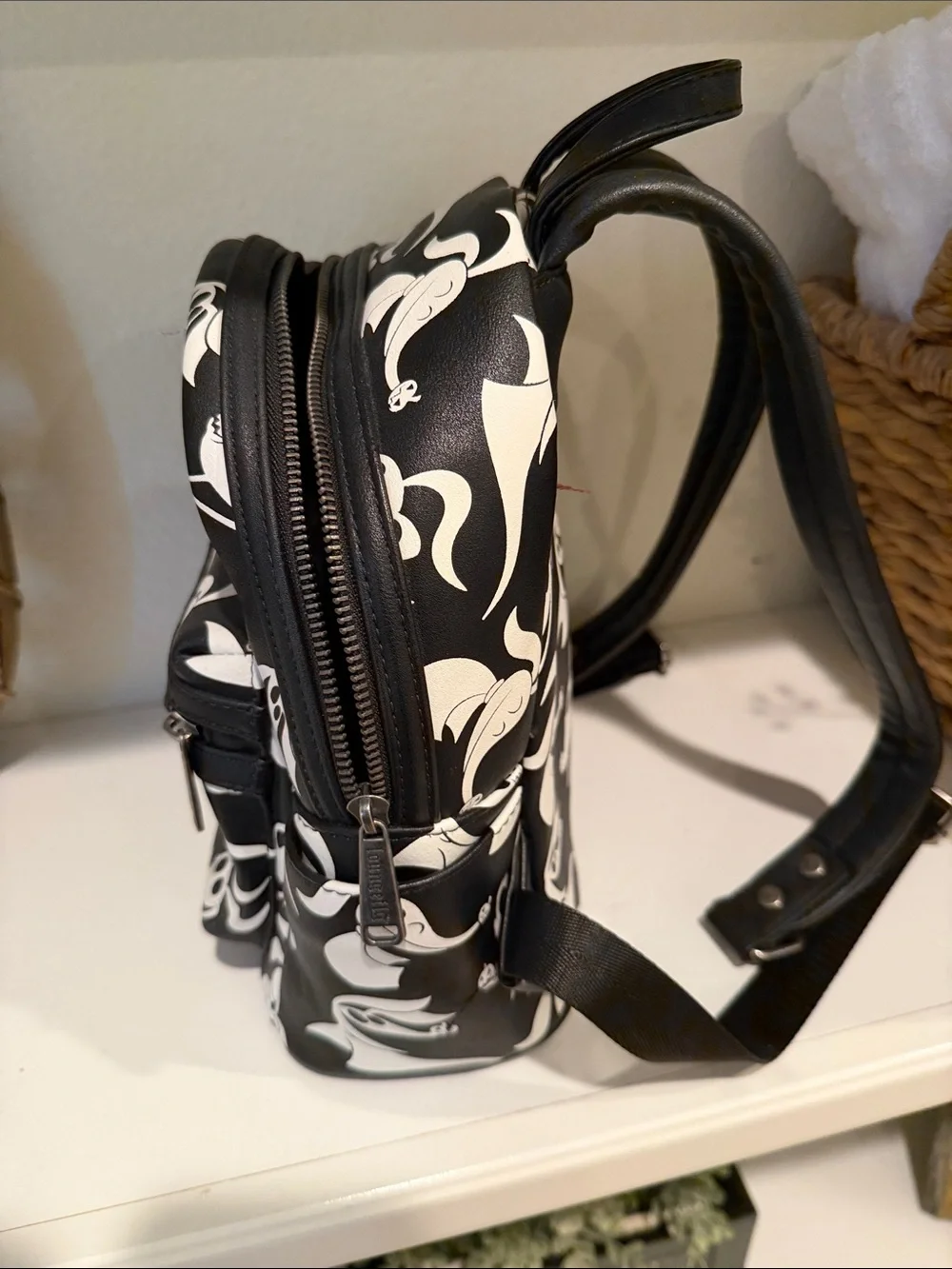 Disney The Nightmare Before Christmas Black & White Mini Backpack